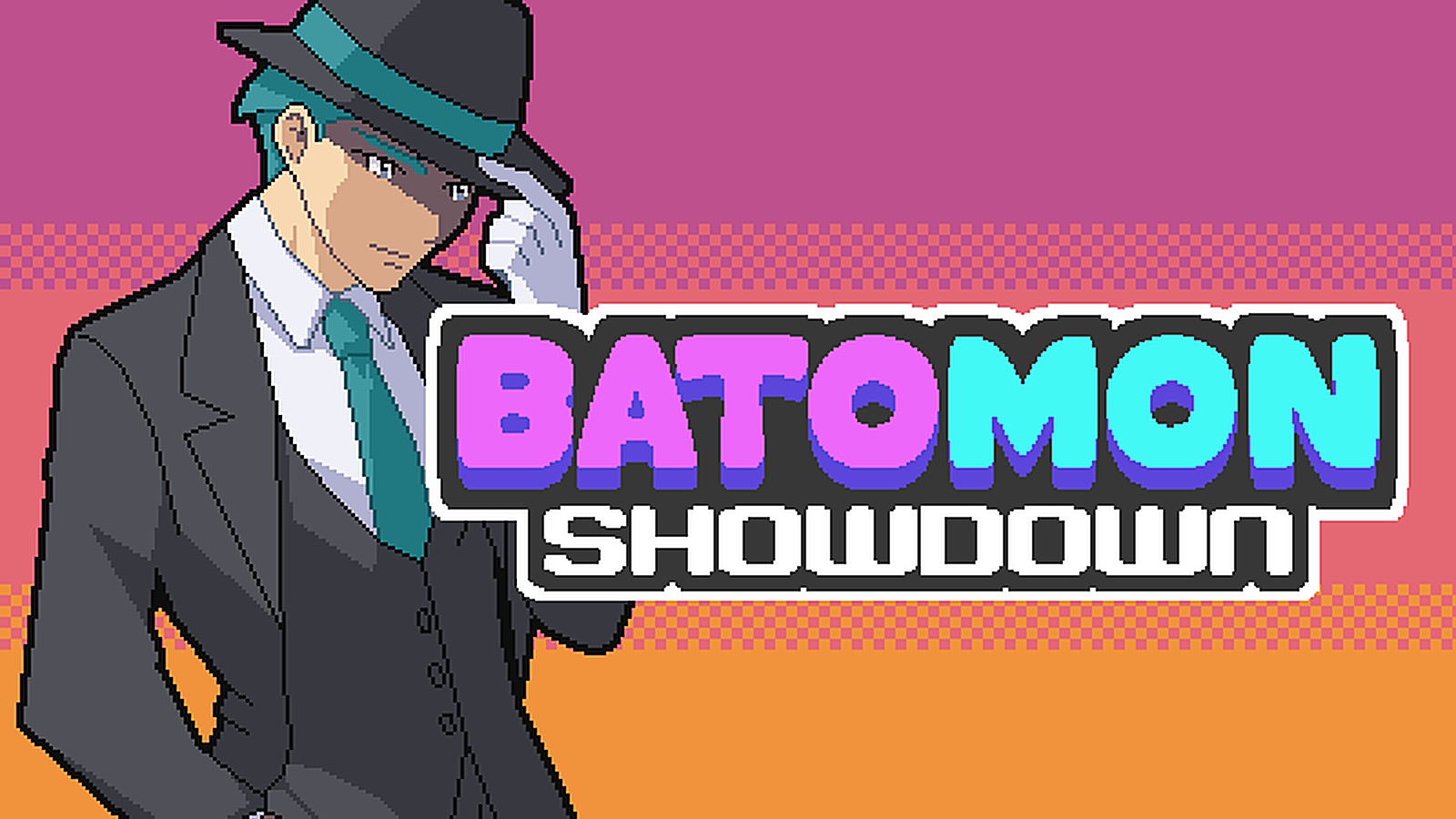 Batomon Showdown release date trailer banner with a gentleman trainer